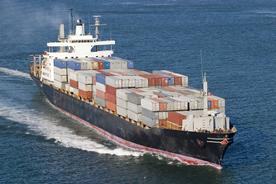 Containers on Ship